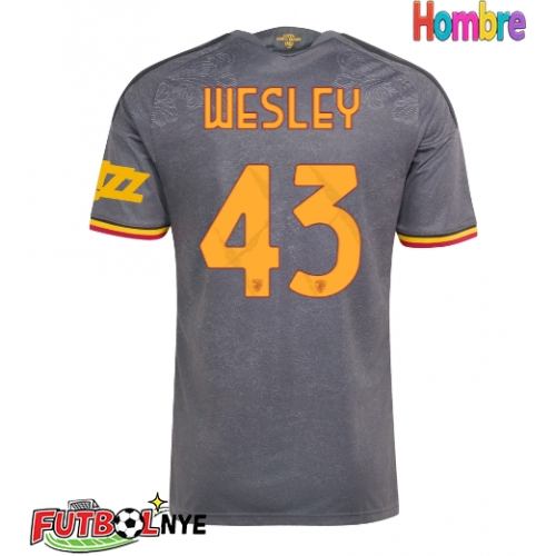 Camiseta AS Roma Wesley Franca #43 Tercera Equipación 2026-27 manga corta